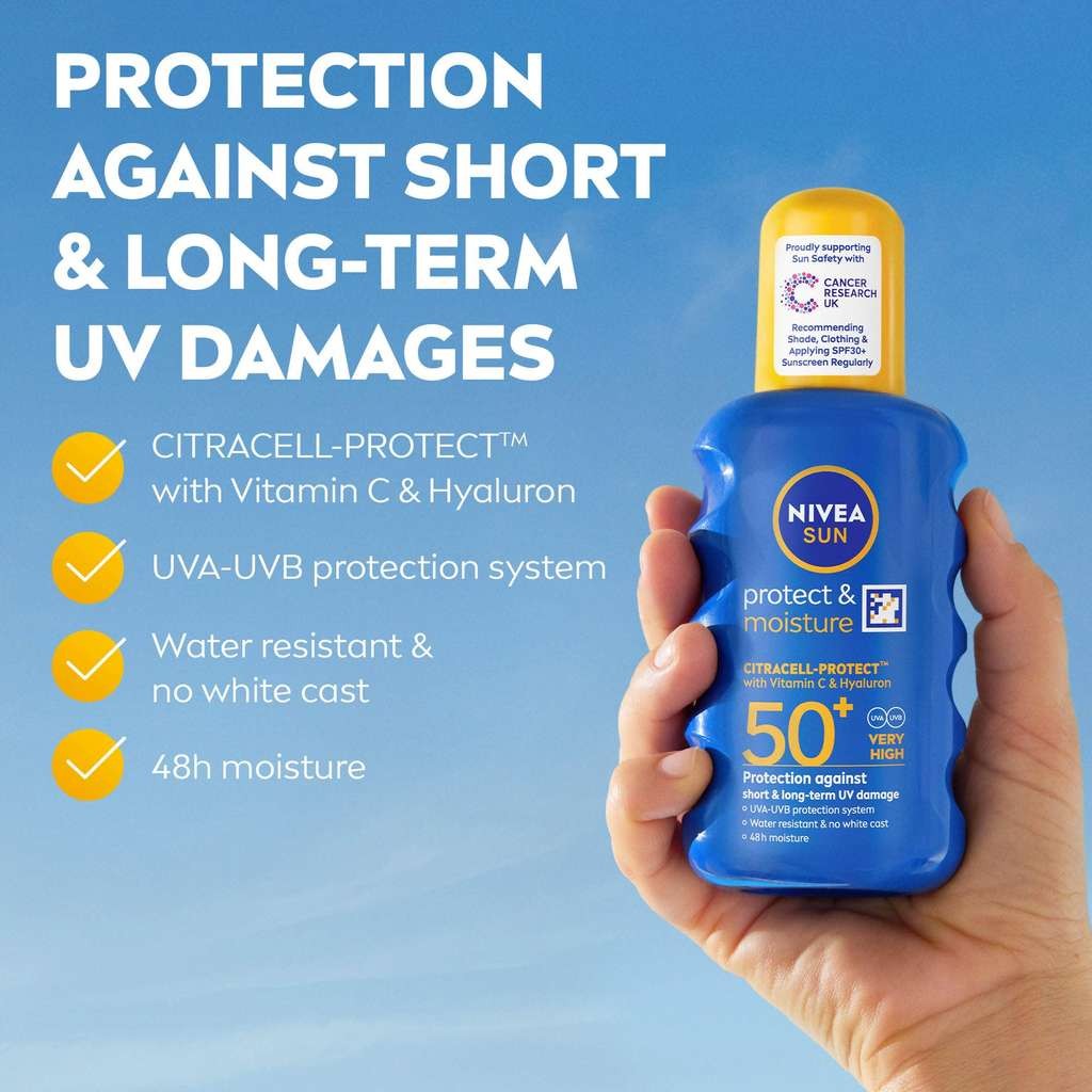 Nivea Sun Protect & Moisture 3x200ml, SPF 50+/30/20. £11.73 (£10.70 S&S), 5% WYB 4
