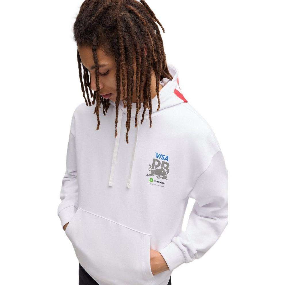 Hugo X Redbull RB Men's Vcarb Hoodie, white and black