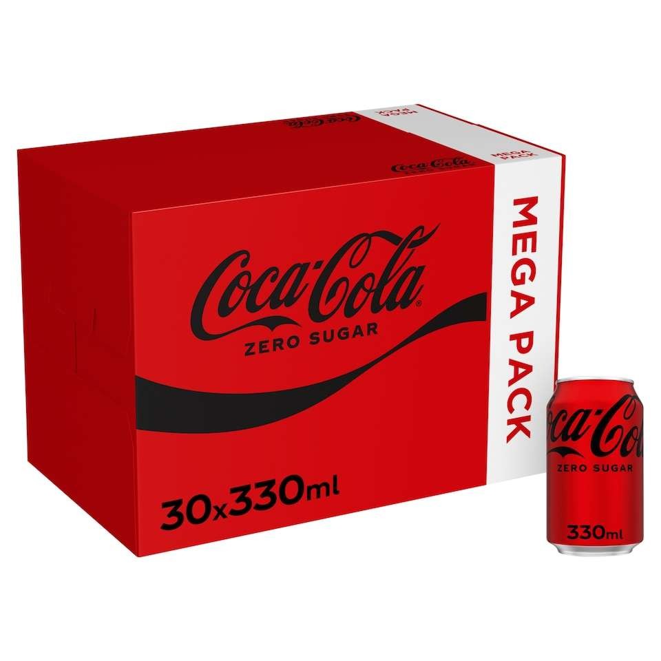 Coca Cola Zero Sugar 30x330ml multipack, decent offer instore Burgess Hill