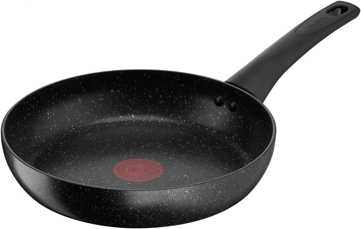 Tefal Titanium Stone Non-Stick Frying Pan 24 cm, Pancake Pan, Black | Aluminium, Thermo-Signal Heat Indicator, All Hobs Including Induction, Metal Spatula Safe, E1050445