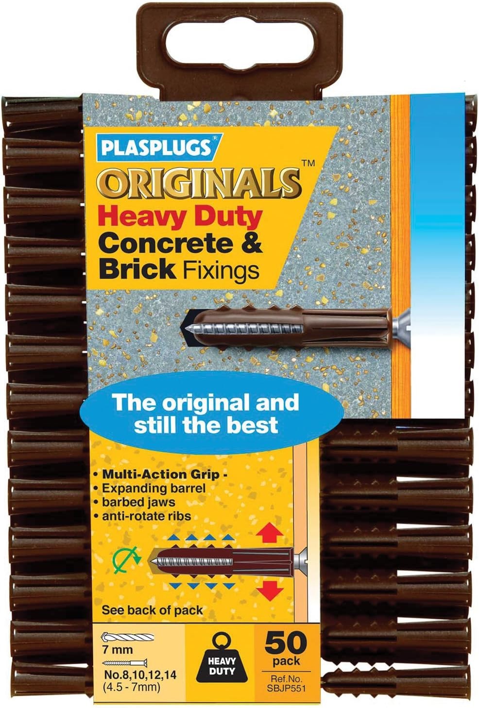 Plasplug SBJP551 Heavy-Duty Multifix Fixings