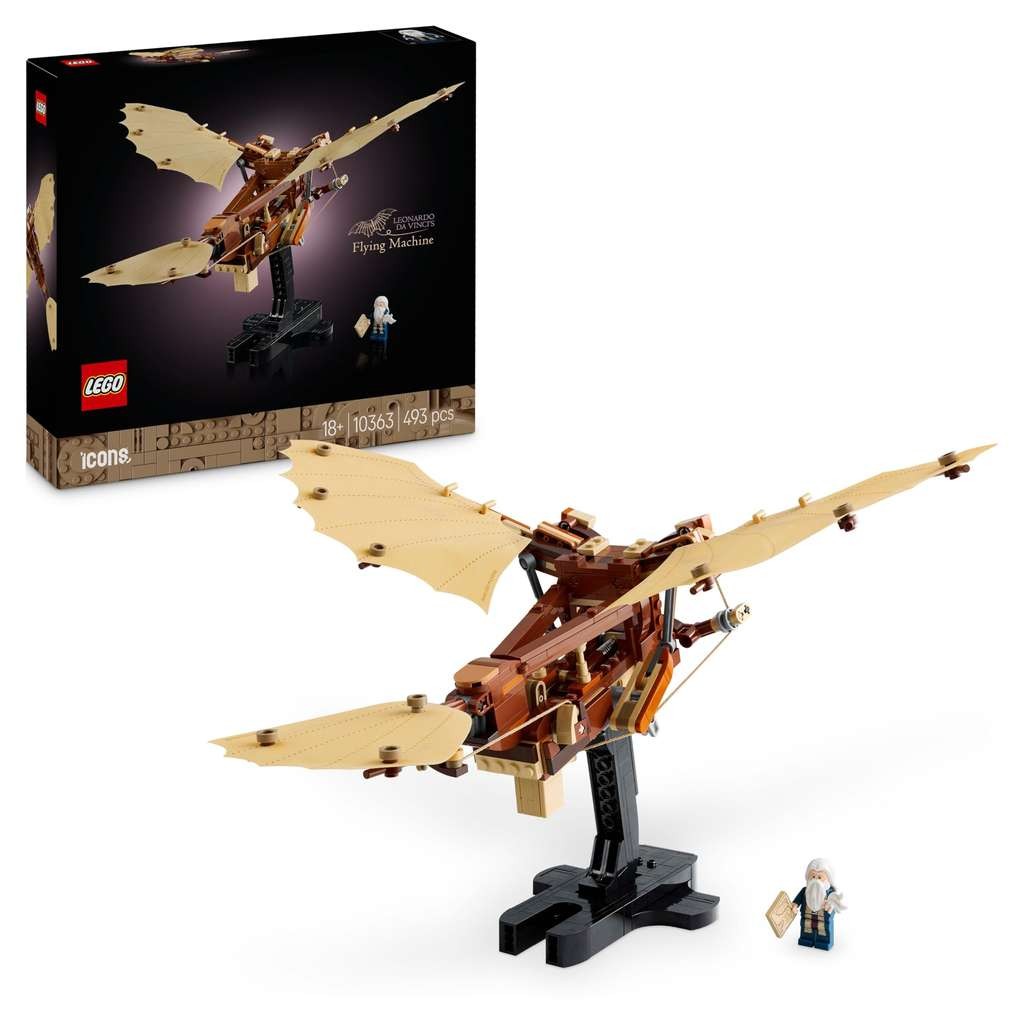 New LEGO Icons Leonardo da Vinci's Flying Machine 10363