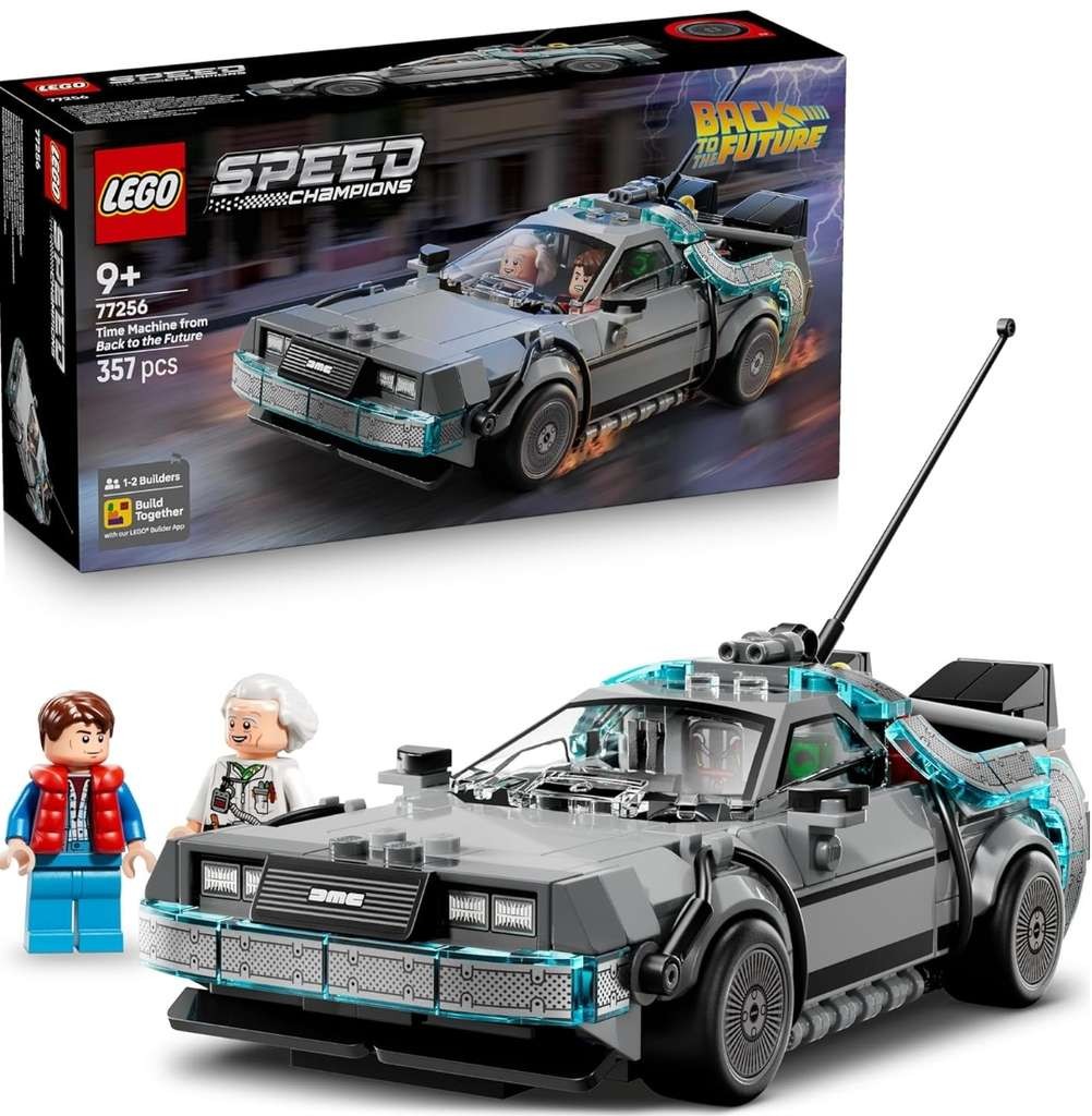 LEGO Speed Champions 77256 Time Machine from Back to the Future set, free C&C