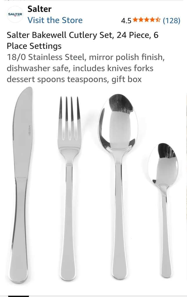 Salter Bakewell Cutlery Set