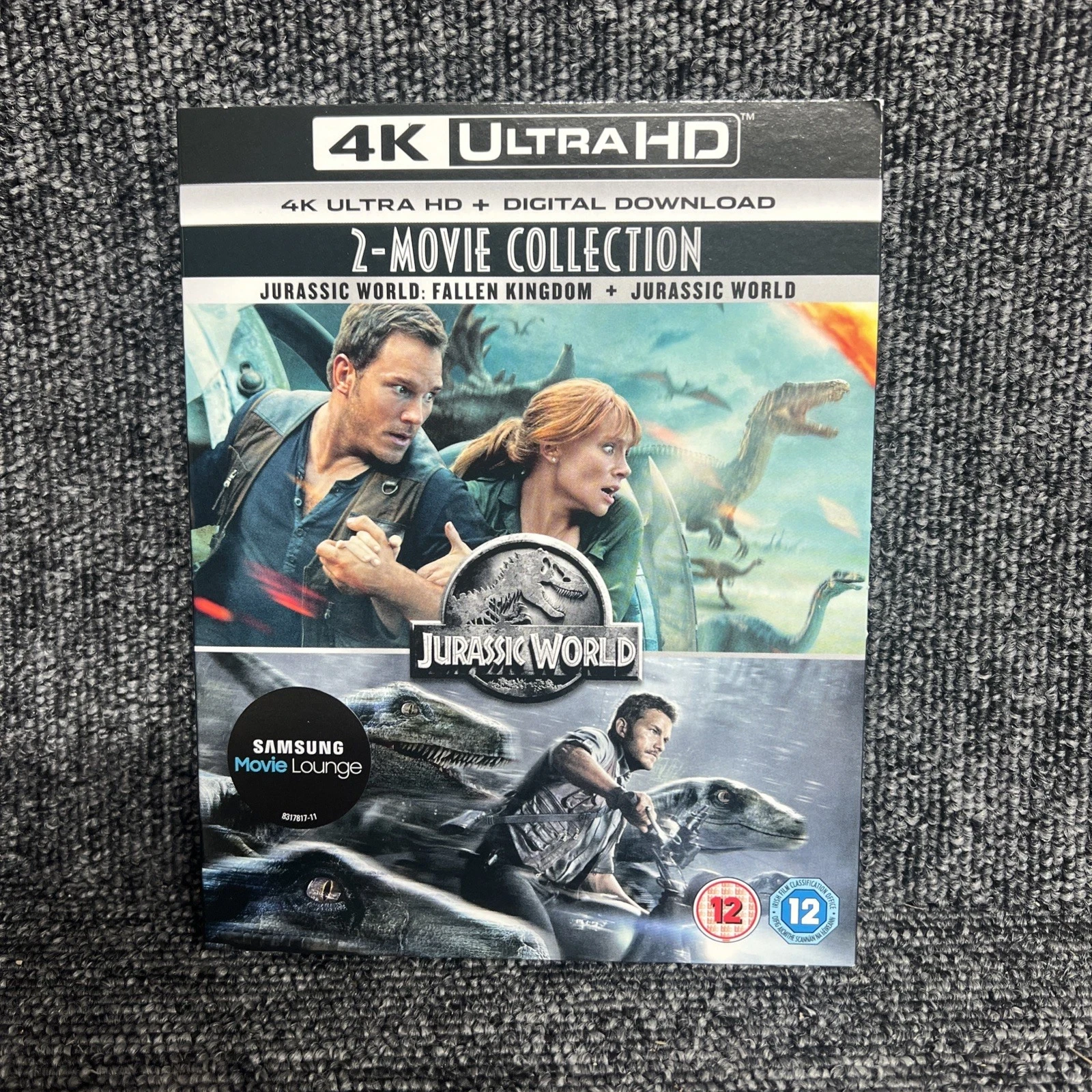 Jurassic World Fallen Kingdom and Jurassic World 4K UHD Blu-ray 2 Films New
