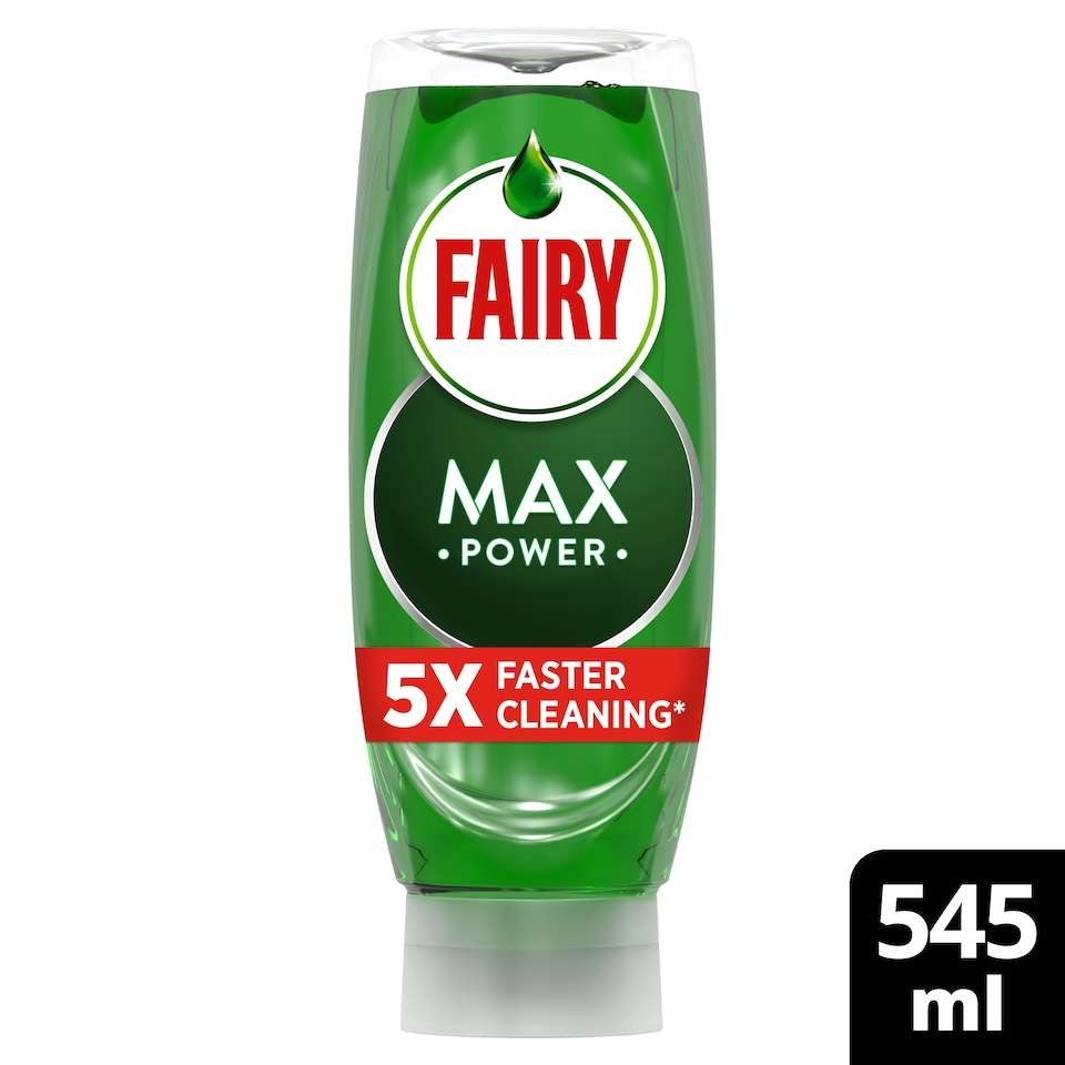Fairy Max Power washing up liquid 545ml, Original/Pomegranate, Clubcard price + coupon (some accounts)