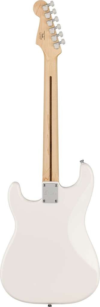 Squier by Fender Sonic Stratocaster HT Guitar, Arctic White, Free Fender Play