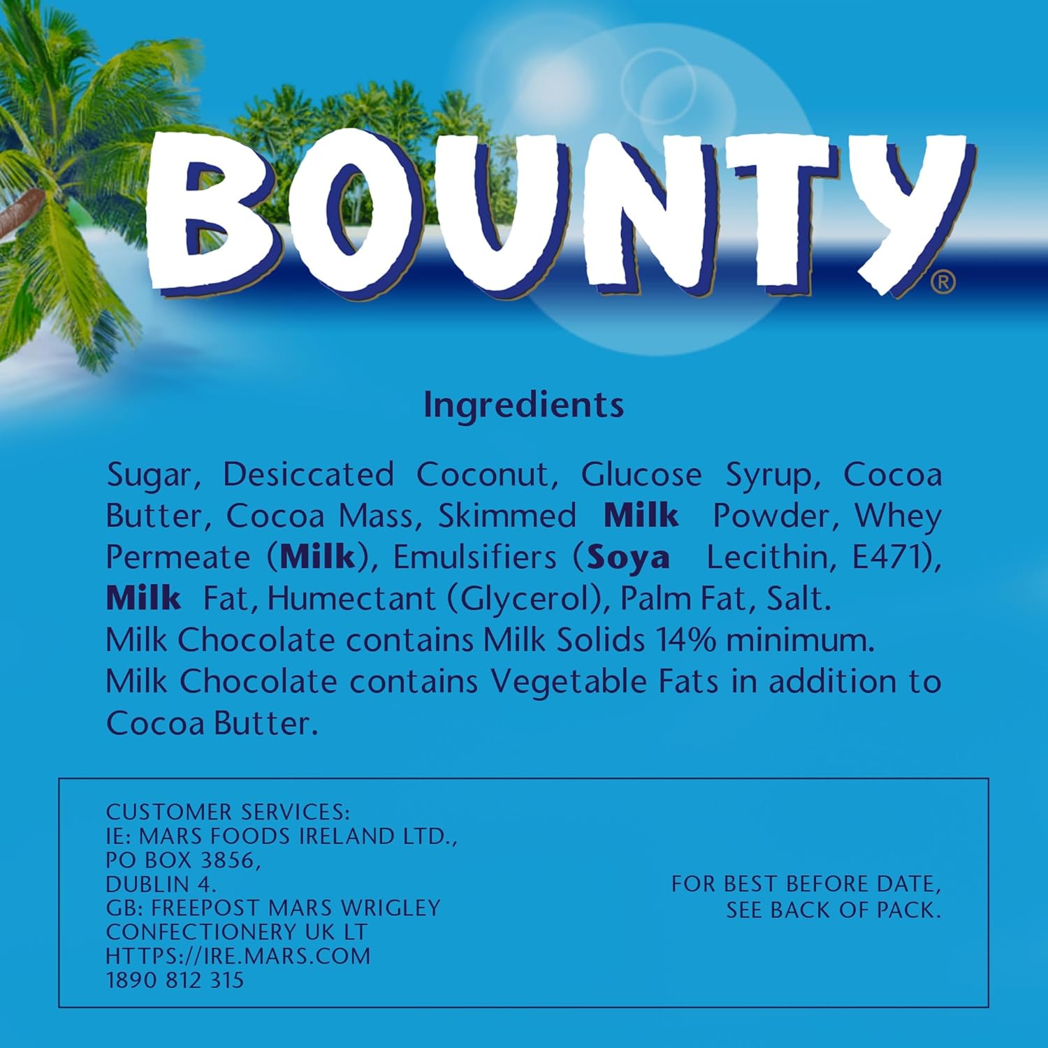 Bounty Duo Chocolate Bars, Coconut & Milk Chocolate Bulk Box, 24 x 57g, Ideal for Gift, Snacks or Hamper