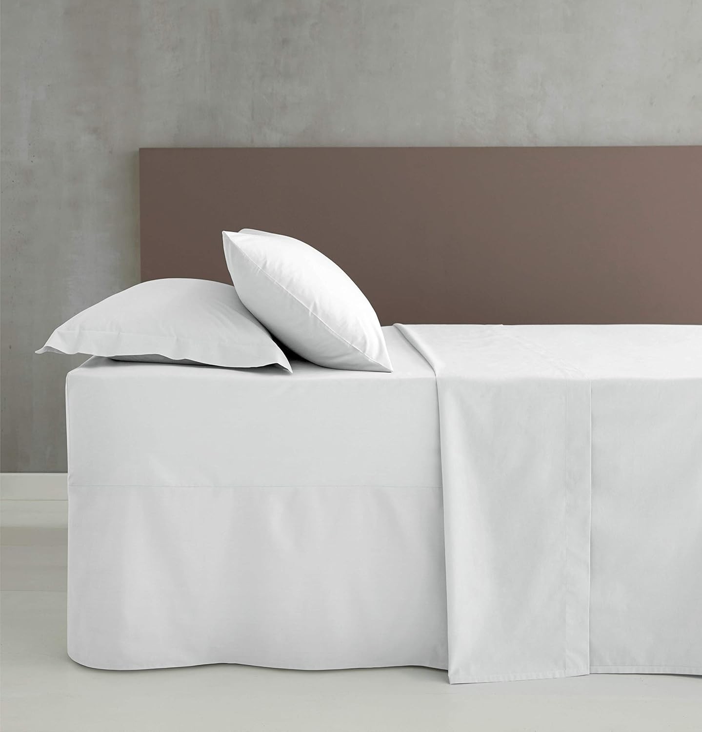 Catherine Lansfield Easy Iron Percale Combed Extra Deep Double Fitted Sheet White