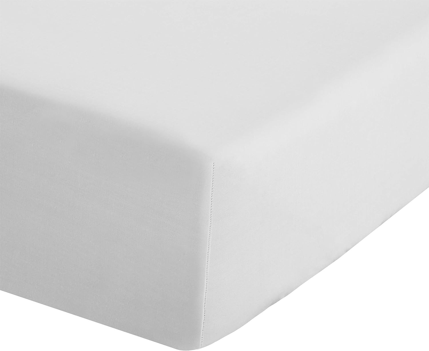 Catherine Lansfield Easy Iron Percale Combed Extra Deep Double Fitted Sheet White