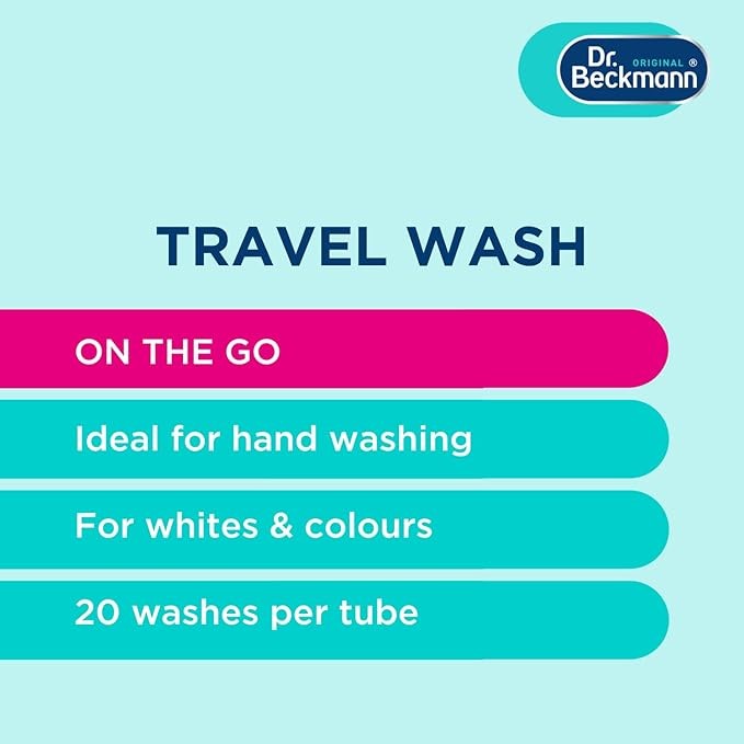 Dr. Beckmann Travel Wash, 100ml, up to 20 washes