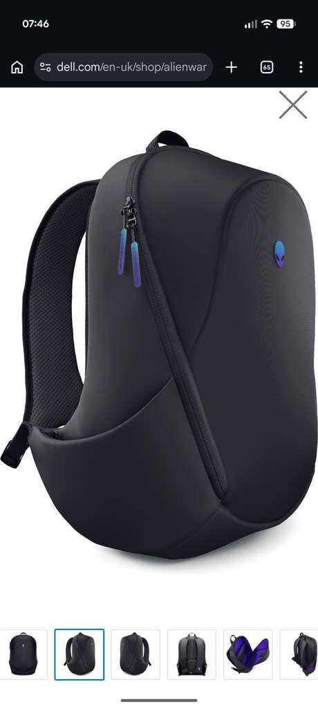 Dell Alienware 16 Backpack, the AW5625P model