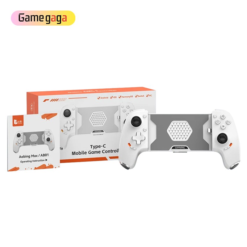AoBing Max AB01 Stretching Games Controller for Type-C Mobile Phone, Gamepad Joysticks Compatible for Android Switch IOS