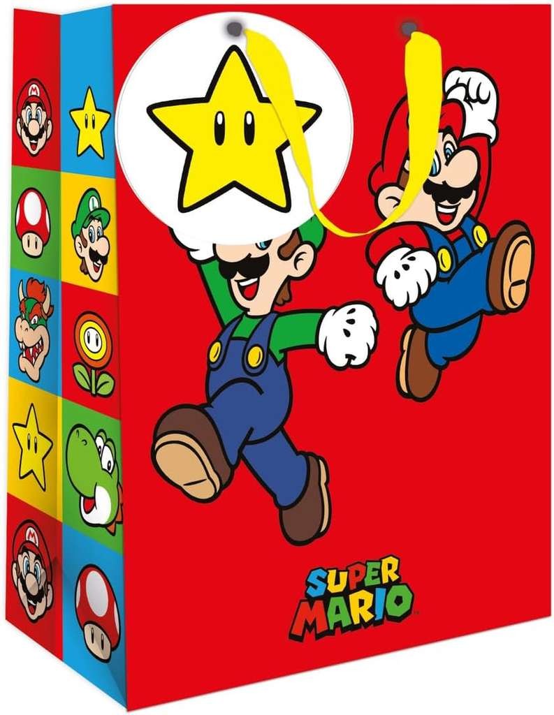 Super Mario Bros Medium Gift Bag