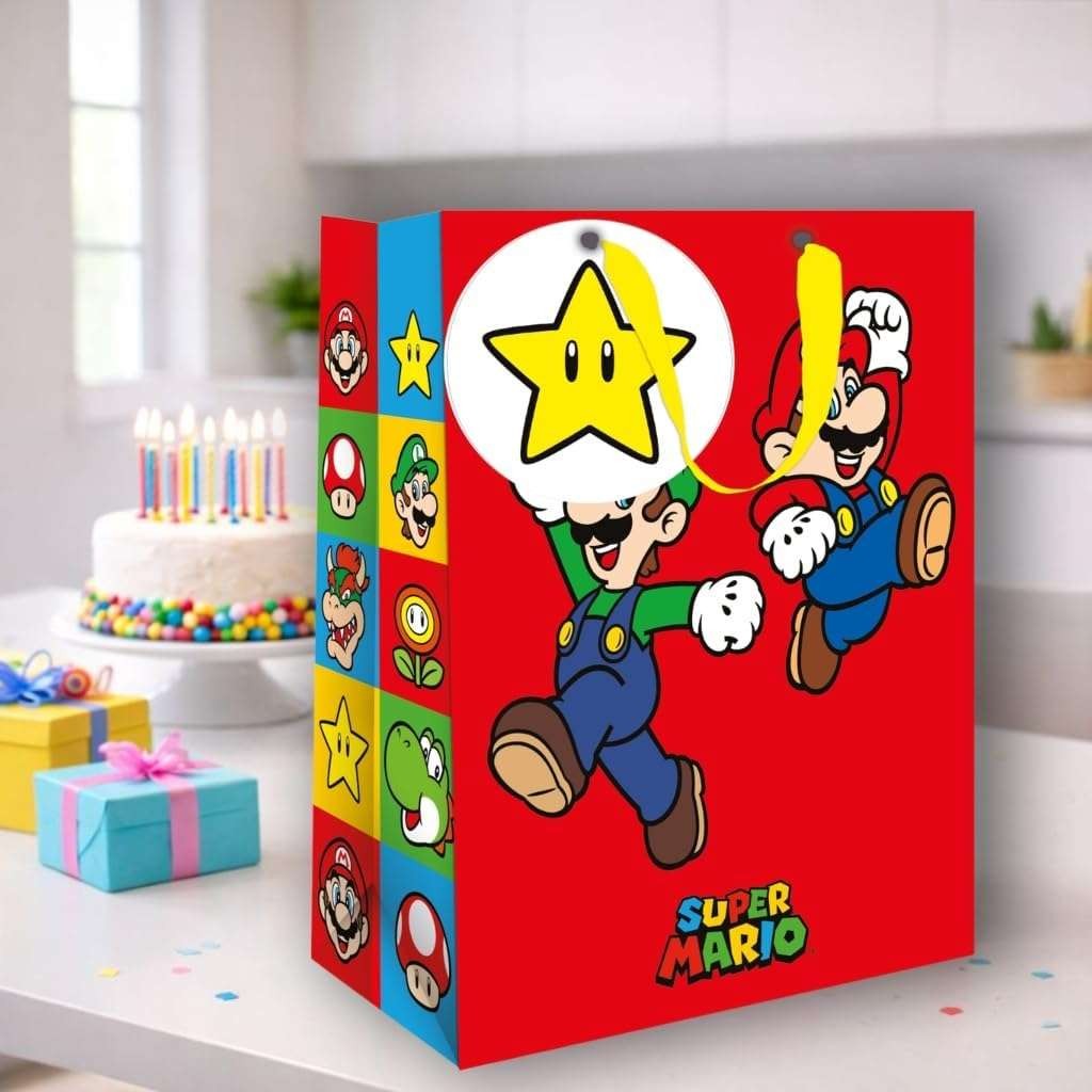 Super Mario Bros Medium Gift Bag
