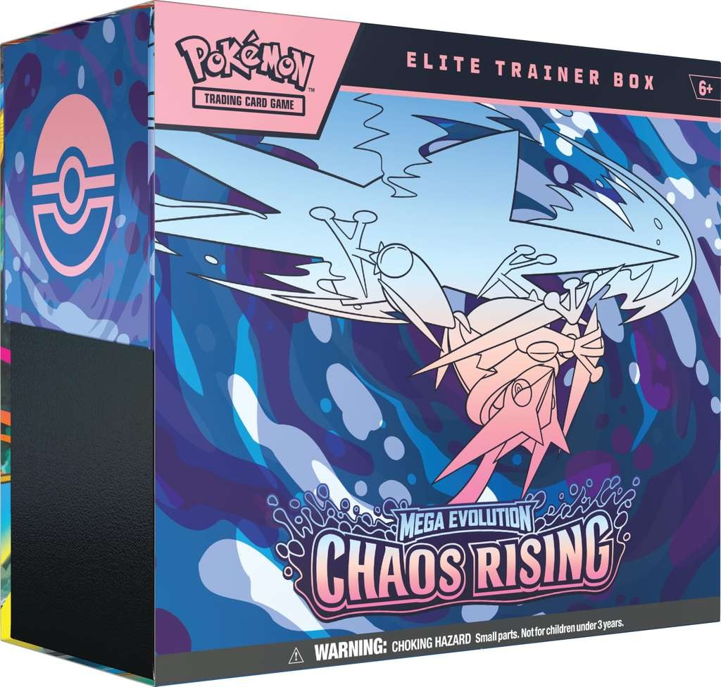 Pre-order for the Pokémon TCG Mega Evolution Chaos Rising Elite Trainer Box, invite only