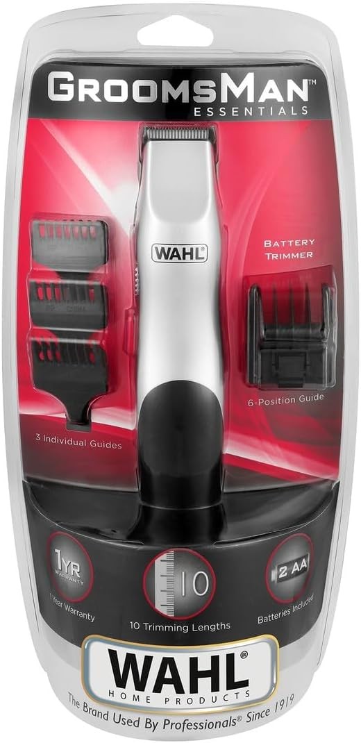 Wahl Groomsman Battery Beard and Hair Trimmer Grooming Set