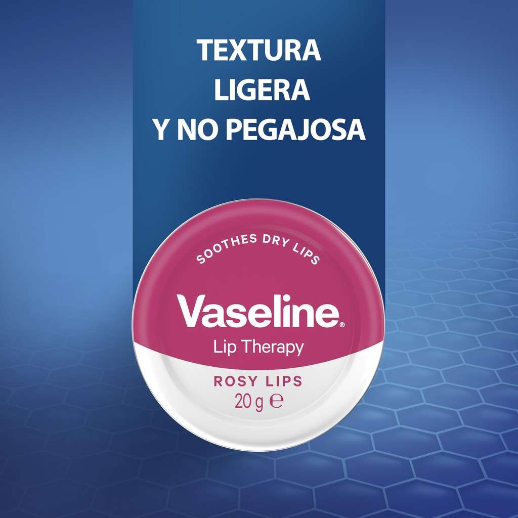 3 Vaseline Lip Therapy Rosy Lips 20g tins, £2.04 on S&S
