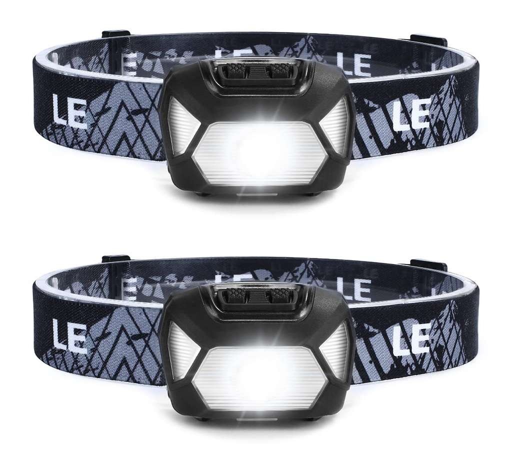 Lepro head torches, pair of them, really bright LEDs, 6 settings, waterproof. Lepro UK / FBA