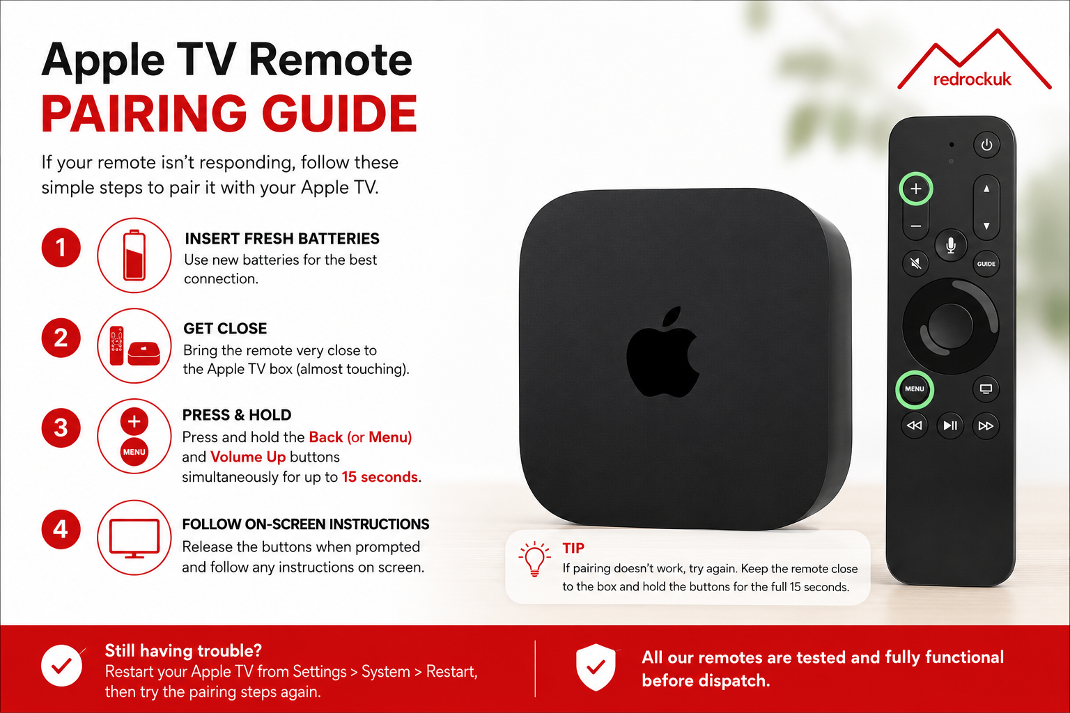 Apple TV 4K Media Streamer, 1st Gen, 2nd Gen, 3rd Gen, Wi-Fi, Black