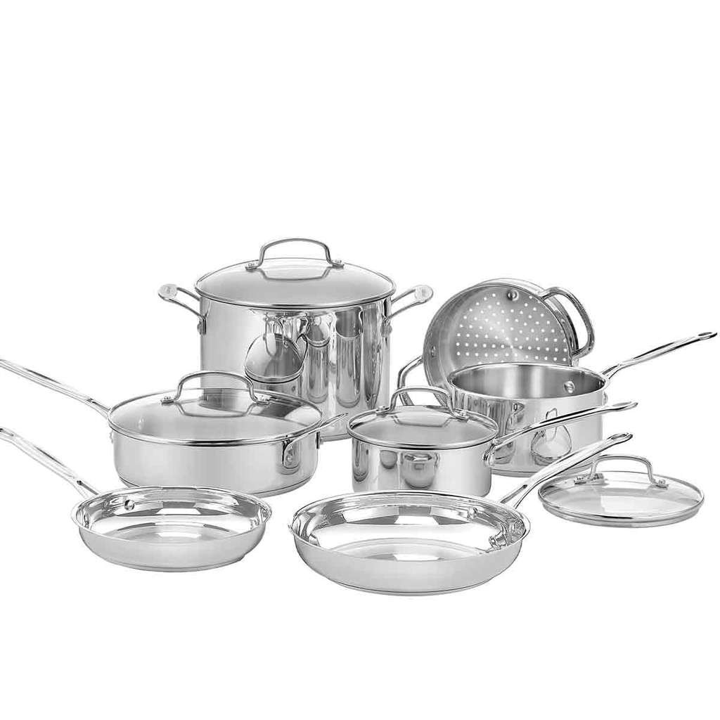 Nice Cuisinart Chef’s Classic 11-piece stainless steel cookware set