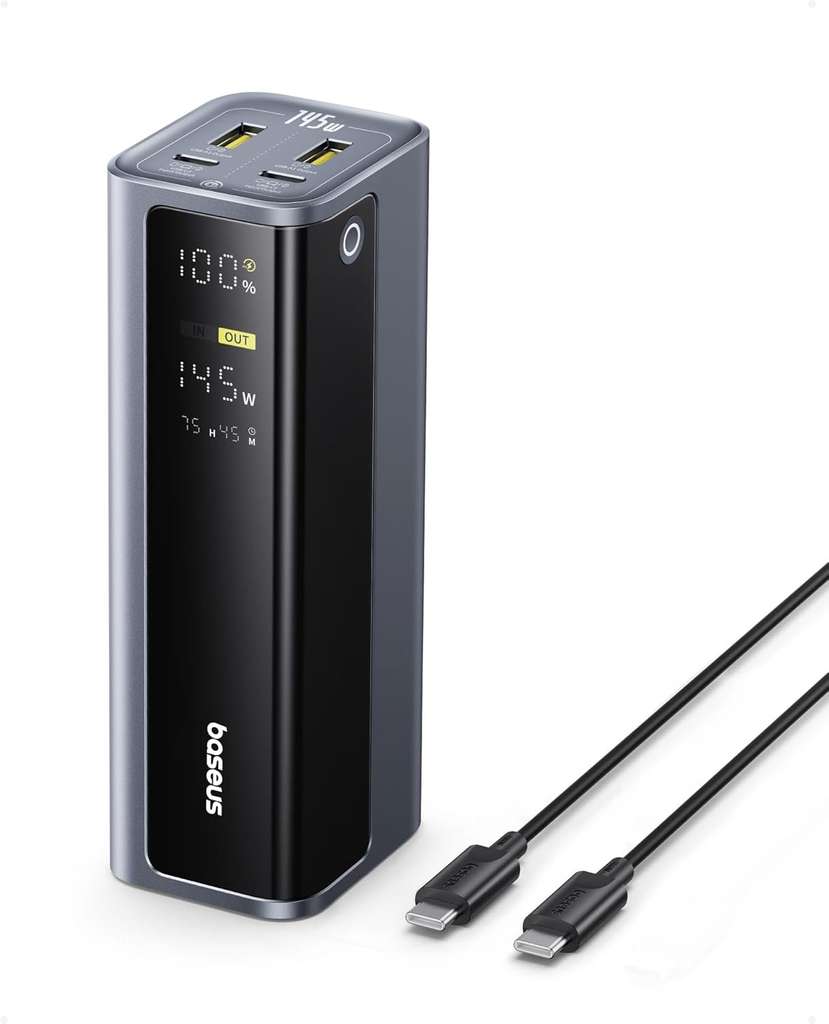 Baseus EnerGeek 145W Laptop Power Bank (20800mAh), 2x USB-C PD 3.0 (100W)