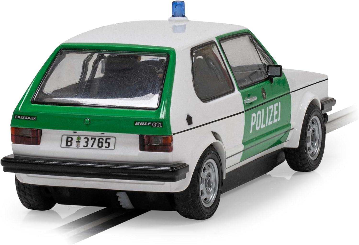 Scalextric C4572 Volkswagen Golf MK1 Polizei Toy Slot Car, White/Green