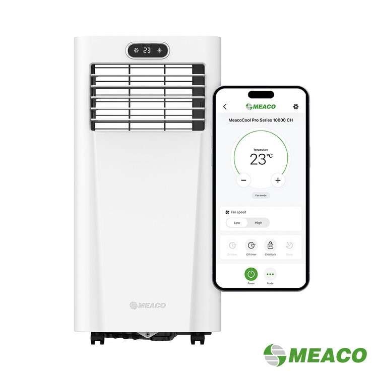 MeacoCool 10K BTU Portable Air Con and Heater, MC10000, comes with remote