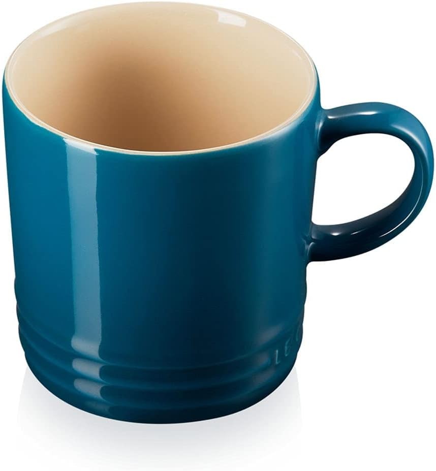 Le Creuset Stoneware Coffee Mug, 350 ml, Deep Teal, 70302356420002