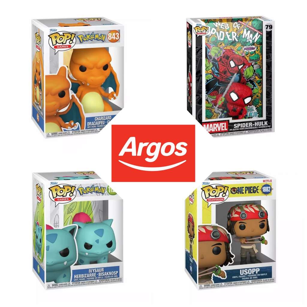 Funko Pop Clearance Sale, Pokemon, Anime, Harry Potter, Disney, £6.50-£9.75 at Argos