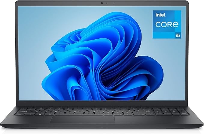 Dell 15 Laptop DC15250, 15.6" FHD 120Hz Anti-Glare, Intel Core i5-1334U, 16GB RAM, 512GB SSD, Intel UHD Graphics, Windows 11 Home, QWERTY UK, Carbon Black (Power Adapter Sold Separately)