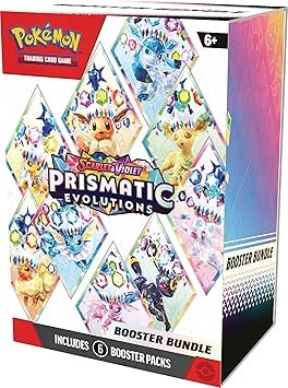 Pokémon TCG: Scarlet & Violet Prismatic Evolutions Booster Bundle, 6 Booster Packs
