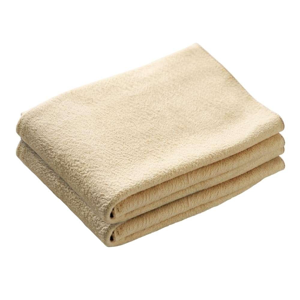 2 x 3 sq ft Chamois Leathers for Cars, Large Absorbent Car Drying Towel, Natural Leather