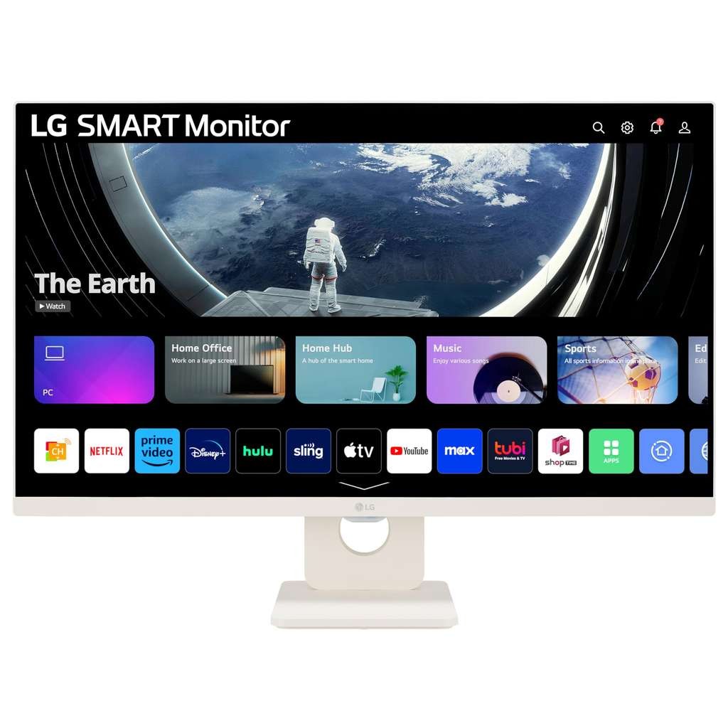 LG Smart Monitor 27U511SA-W, Full HD 1080p IPS 27 Inch, 100Hz, 5ms, Speakers