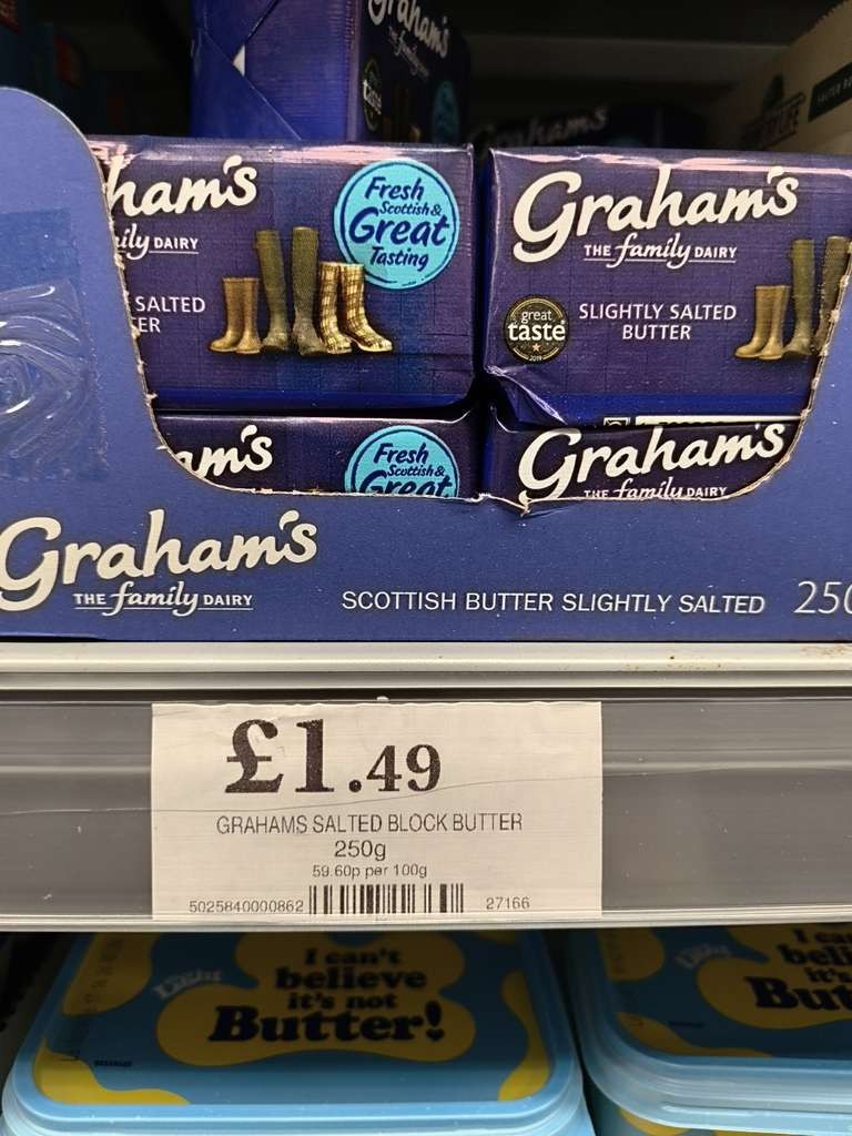 Graham's 250g Salted Butter, In Store Bridgwater