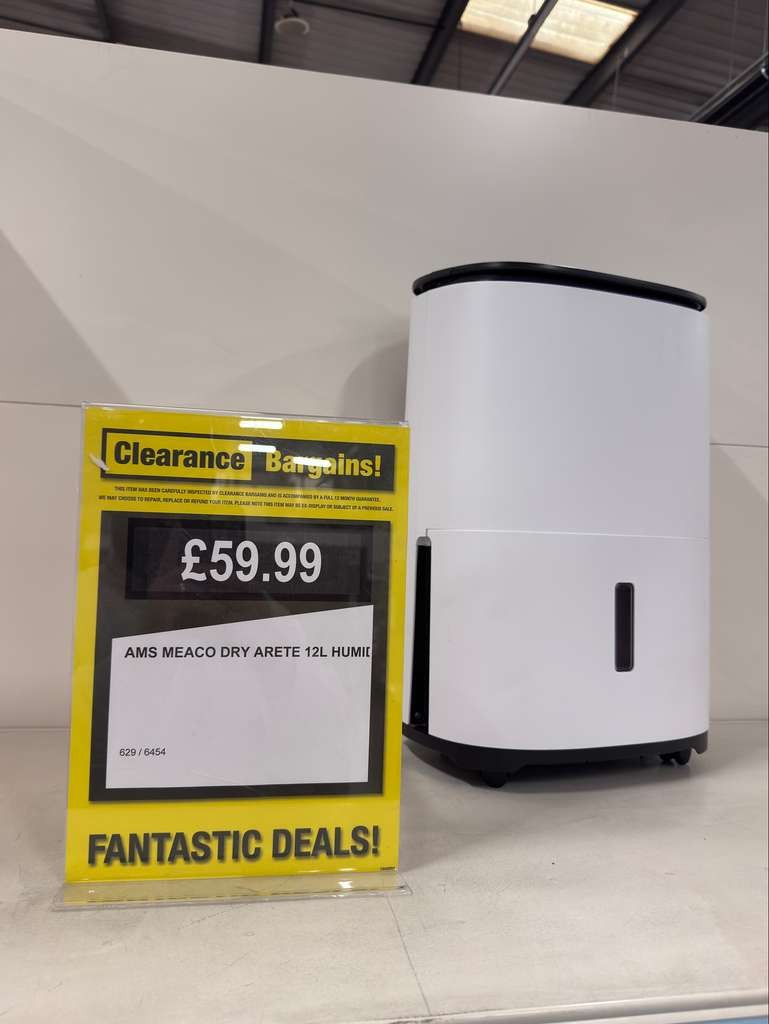 MeacoDry Arete One 12L Dehumidifier Refurbished, Clearance Bargains Walsall