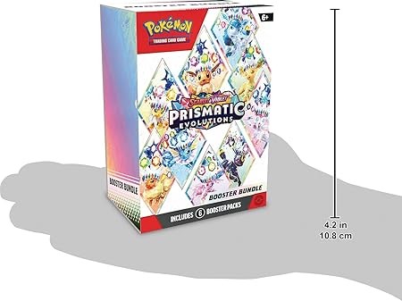Pokémon TCG: Scarlet & Violet Prismatic Evolutions Booster Bundle, 6 Booster Packs