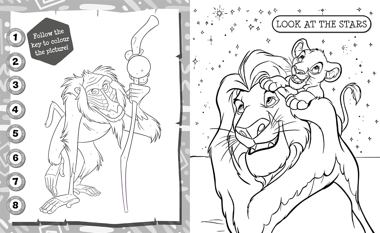 Disney The Lion King: 5 in 1 Colouring Book with Stickers