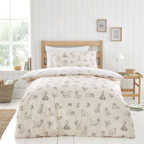 Disney Cats & Dogs cot bed/toddler duvet set, 100% cotton reversible. Free C&C only