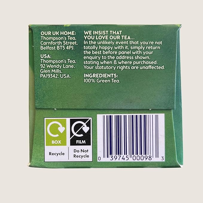 Thompson's - Green Tea 12 x 40 Teabags