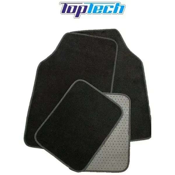 Top Tech Black Universal Car Mat set of 4, with free C&C