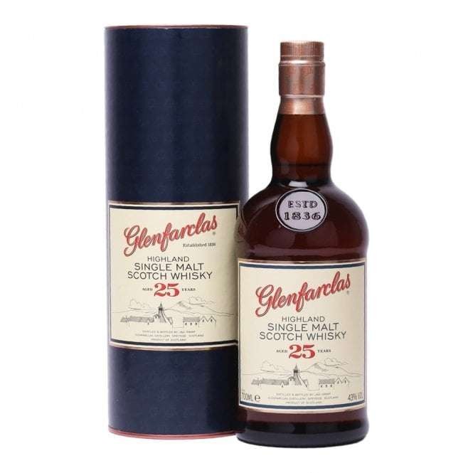 Glenfarclas 25 year old Speyside single malt whisky 70cl, cracking value
