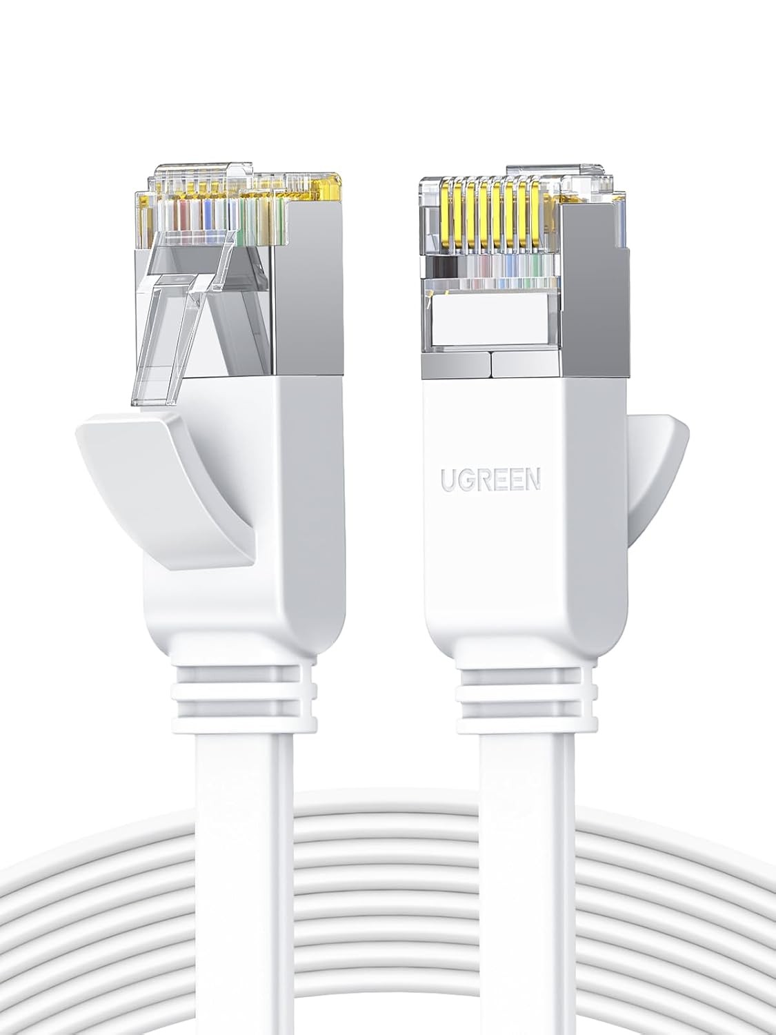 UGREEN Cat 6 Ethernet Cable 10M, Flat 1Gbps Pure Copper RJ45