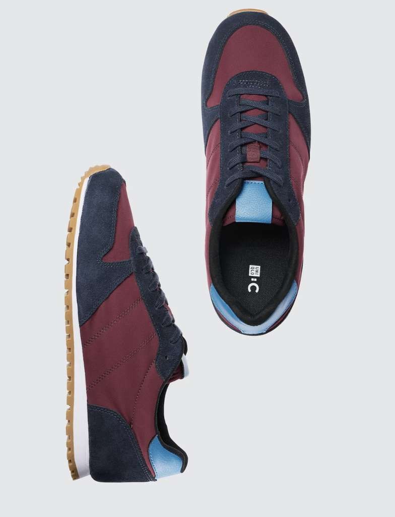 Uniqlo Combination Leather Trainers, sizes 4-9, free C&C