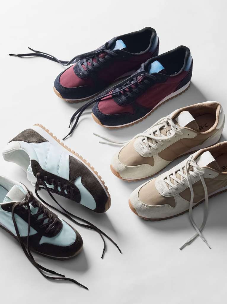 Uniqlo Combination Leather Trainers, sizes 4-9, free C&C