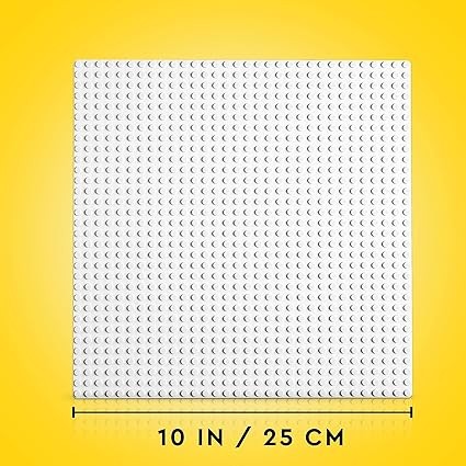 LEGO 11026 Classic White Baseplate Building Base, Construction Toy Square 32x32 Build and Display Board