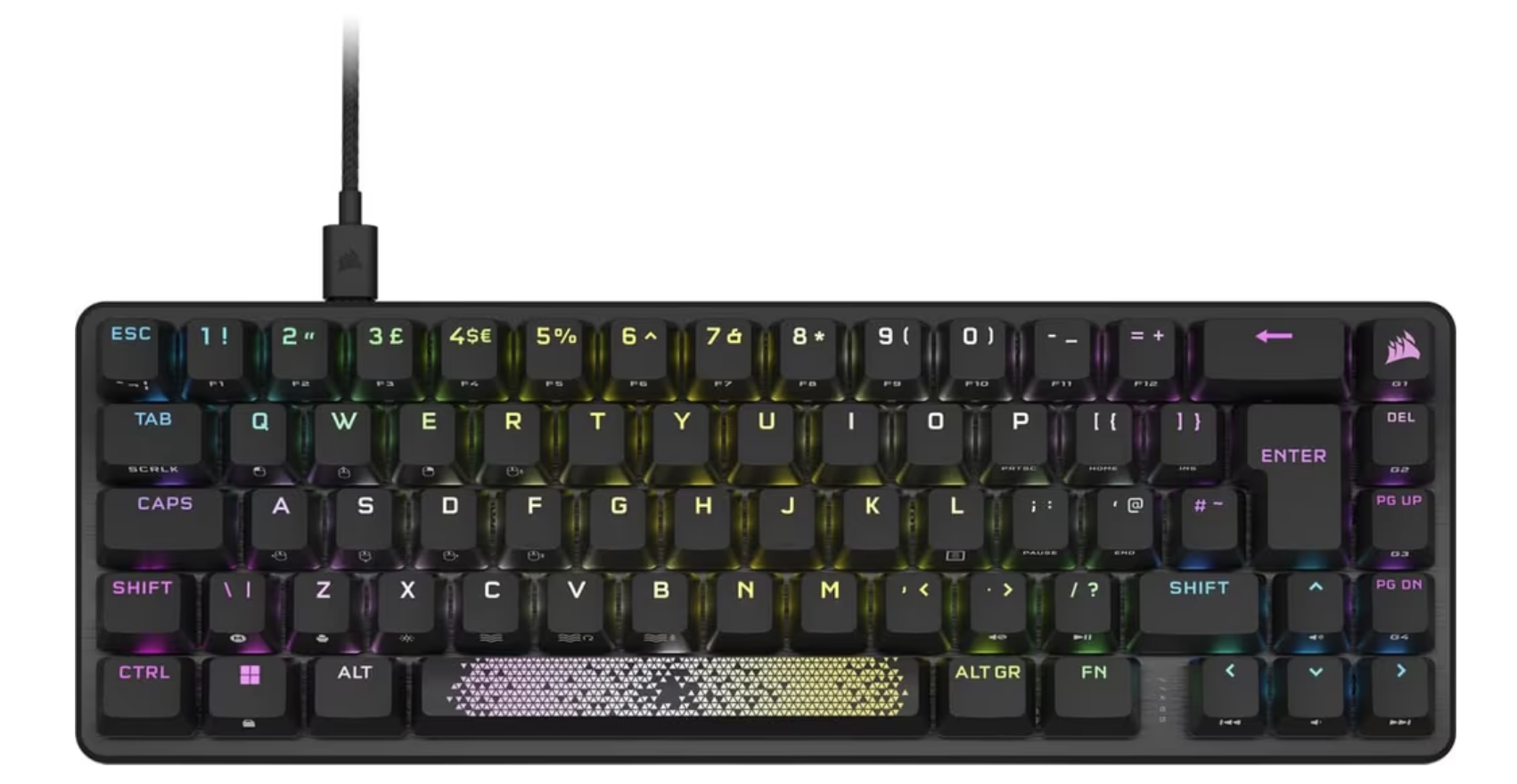 Corsair K65 PRO MINI RGB 65% Optical-Mechanical Wired Gaming Keyboard ( CH-91A401A-UK / OPX Switches / iCue)
