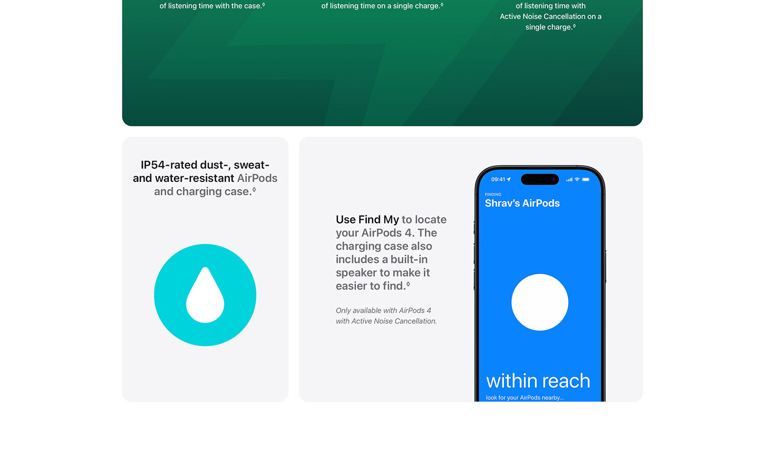 Apple AirPods 4 Wireless Earbuds, Bluetooth Headphones, Personalised Spatial Audio, Sweat and Water Resistant, USB-C Charging Case, H2 Chip, Up to 24 Hours of Battery Life, Effortless Setup for iPhone