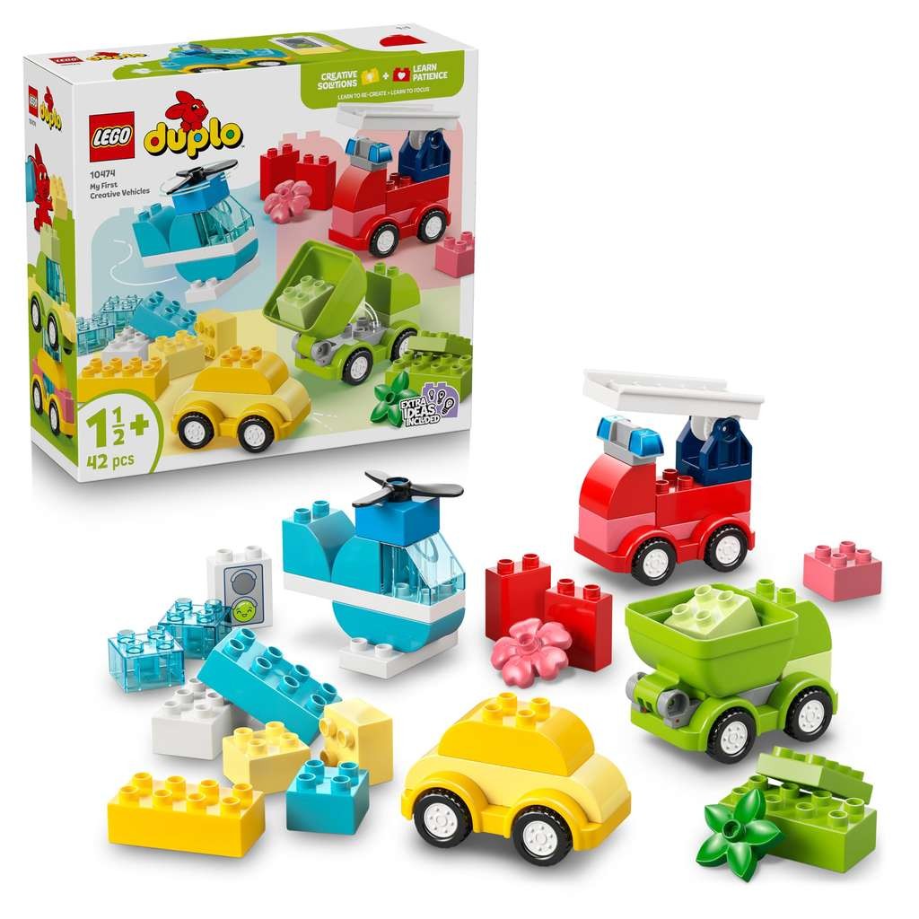 LEGO DUPLO Creative Vehicles, great sorting toy for toddlers, cars & trucks, builds motor skills