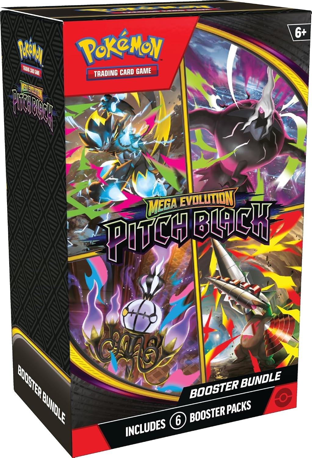 Pokémon TCG: Mega Evolution Pitch Black Booster Bundle (6 Booster Packs)